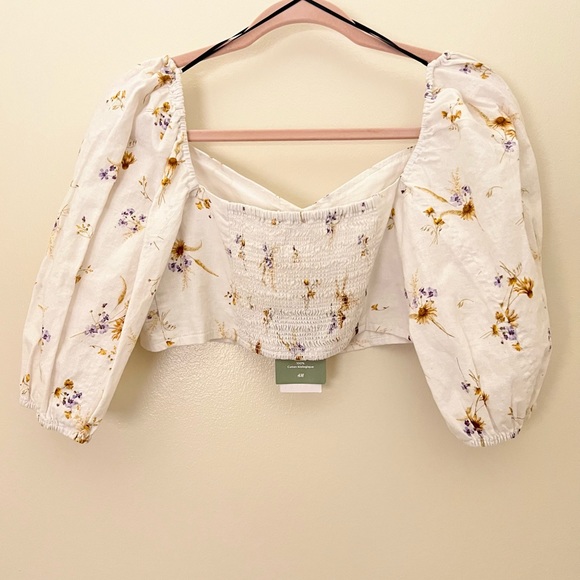 SOLD - H&M Floral Crop Top - Picture 4 of 4
